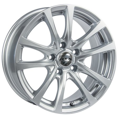 RTX Alloy Wheel, IX002 15x6.5 4x100 ET40 CB73.1 Silver 081158